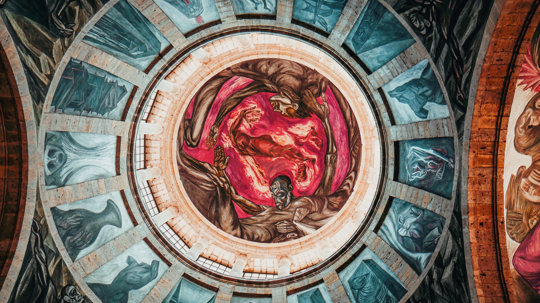 an artwork painting on the stone